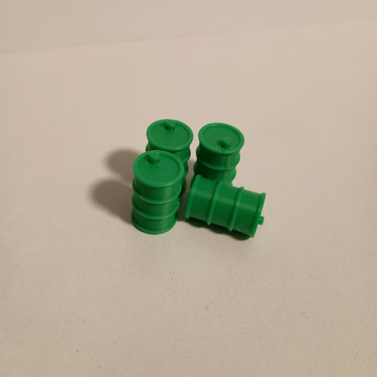 Miniature Oil Drums - Model Train Accessories, Dioramas, Table-Top Games